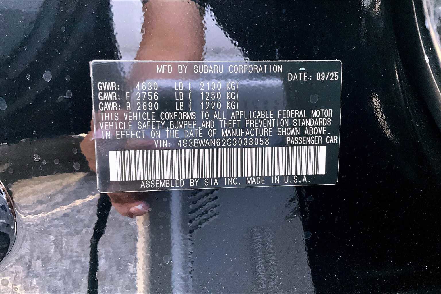 New 2025 Subaru Legacy Limited image 21