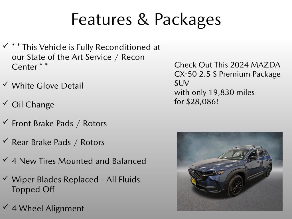 Certified 2024 MAZDA CX-50 AWD 2.5 S w/ Cargo Package image 4