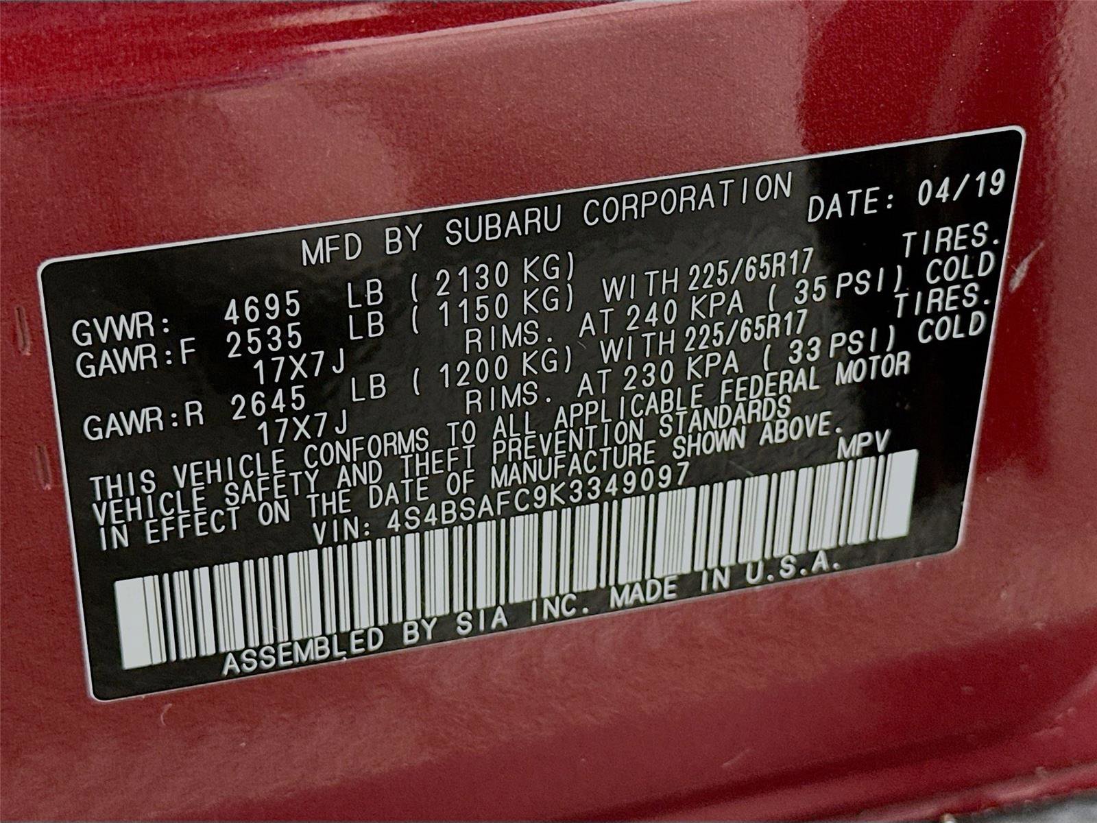 Used 2019 Subaru Outback 2.5i Premium w/ Popular Package #2 image 22