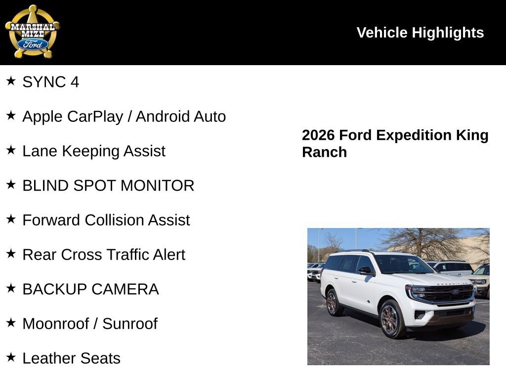 New 2026 Ford Expedition King Ranch AWD/4WD image 2