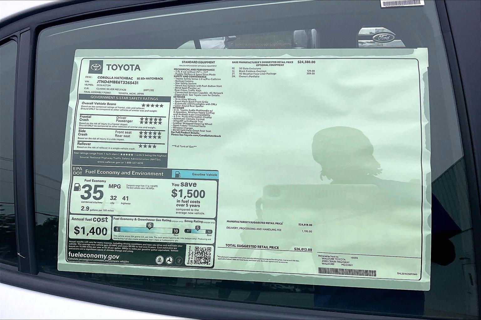 New 2026 Toyota Corolla SE FWD image 18