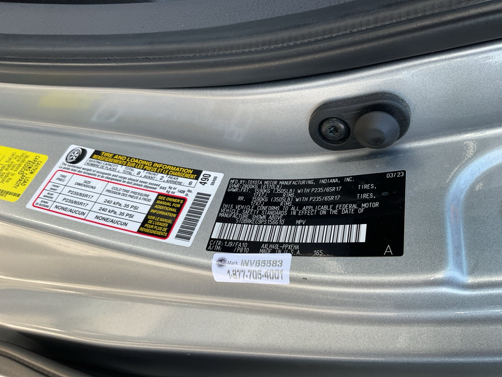 Used 2023 Toyota Sienna LE w/ LE Plus Package FWD image 27