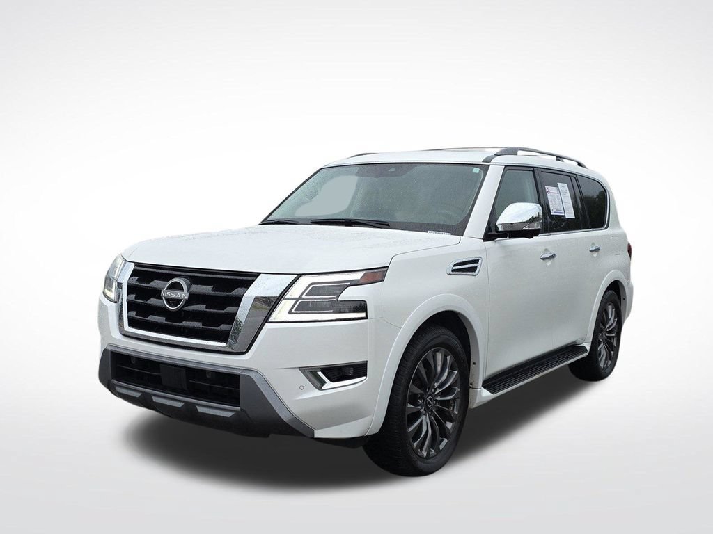 Used 2023 Nissan Armada Platinum w/ Captain's Chairs Package AWD/4WD image 2