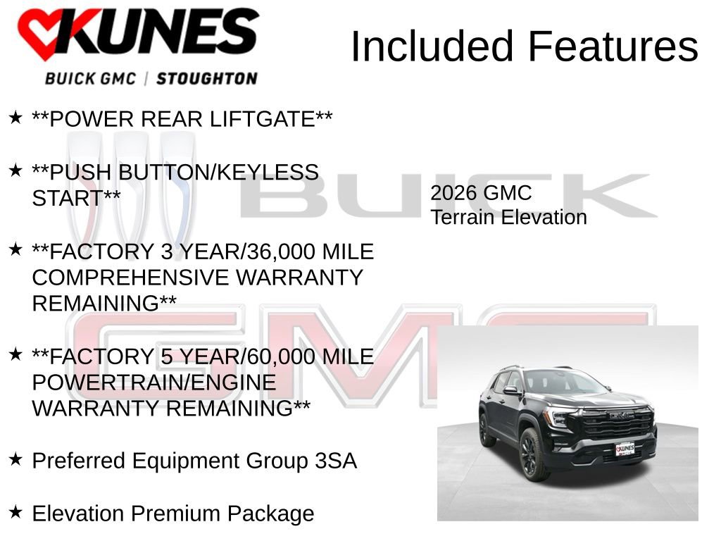 New 2026 GMC Terrain Elevation w/ Elevation Premium Package image 3