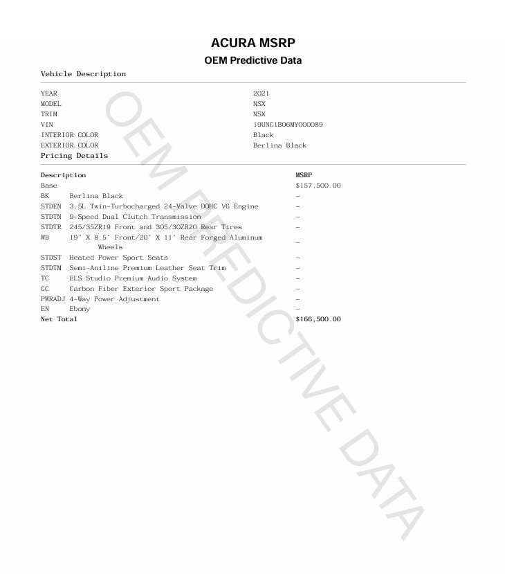 Used 2021 Acura NSX image 22