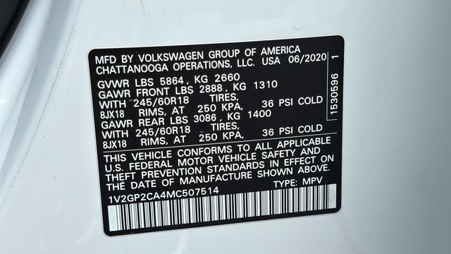 Used 2021 Volkswagen Atlas S AWD/4WD image 27