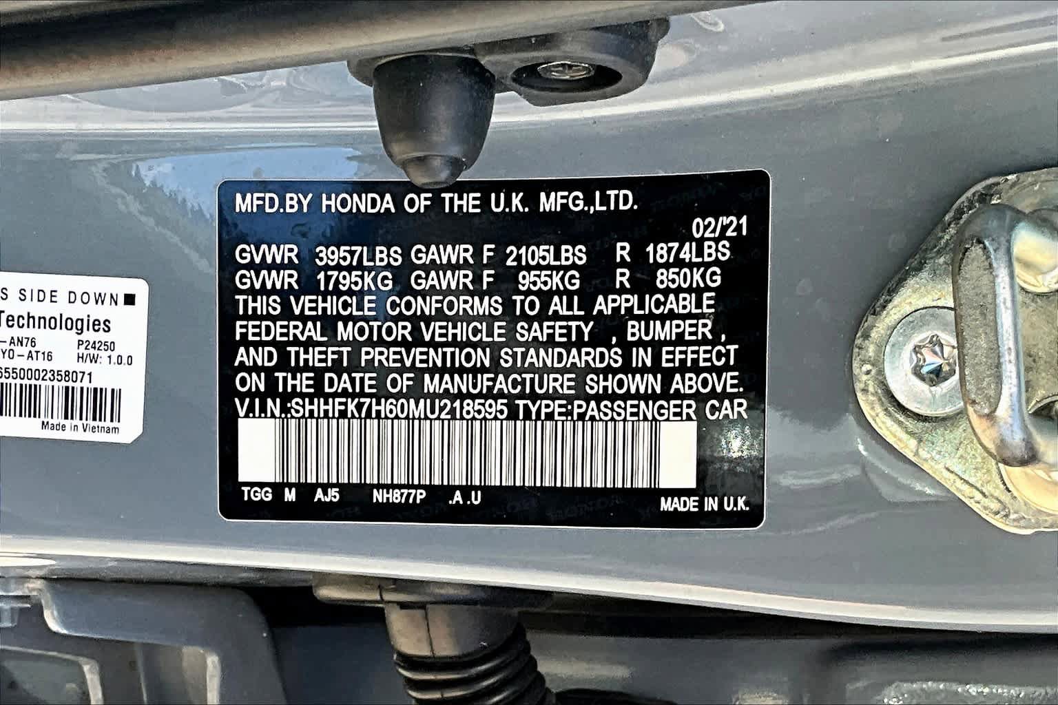 Used 2021 Honda Civic EX image 36