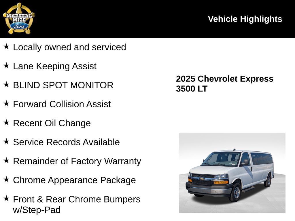 Used 2025 Chevrolet Express 3500 LT w/ LT Preferred Equipment Group RWD image 2