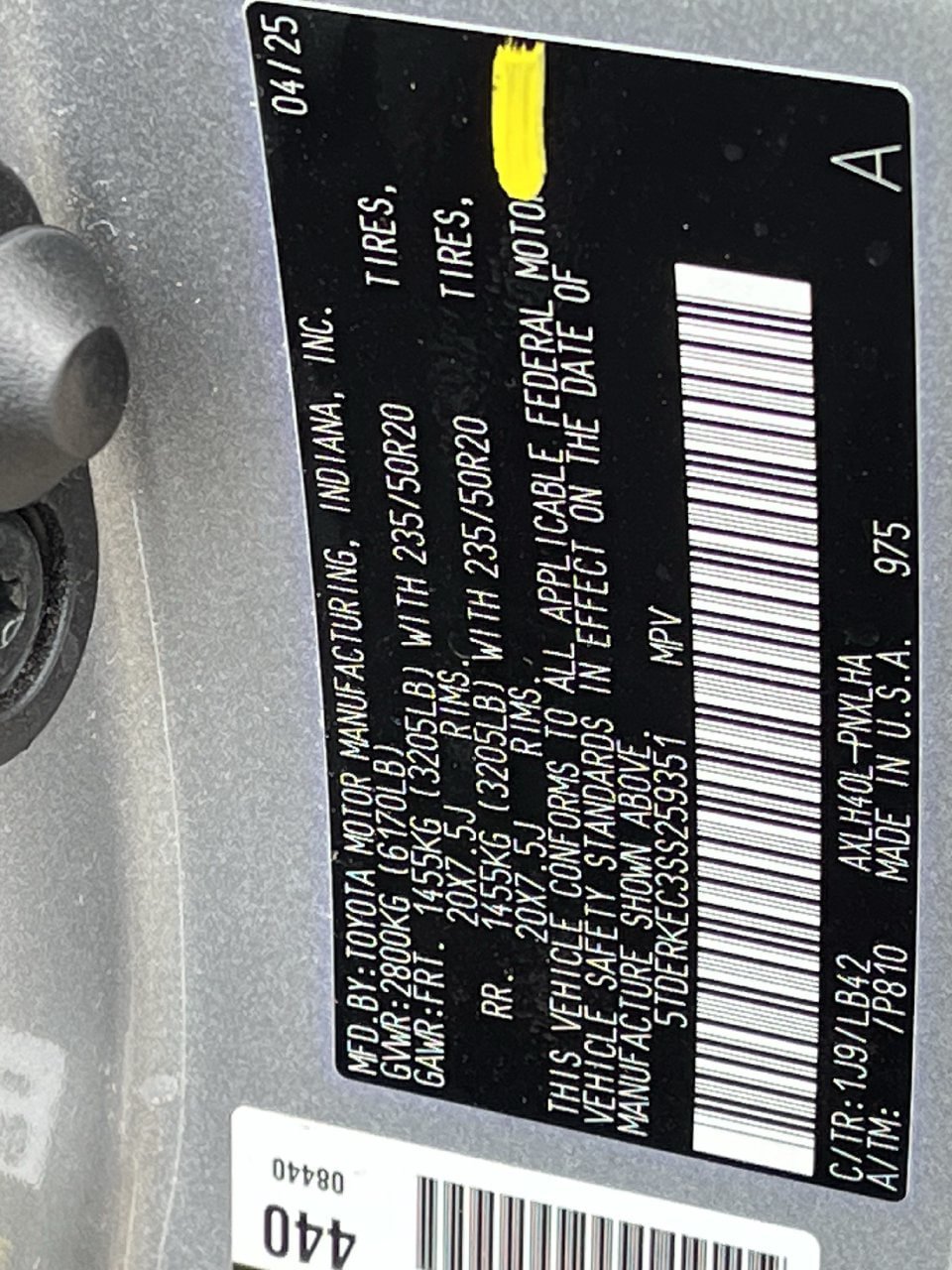 Used 2025 Toyota Sienna Platinum FWD image 30