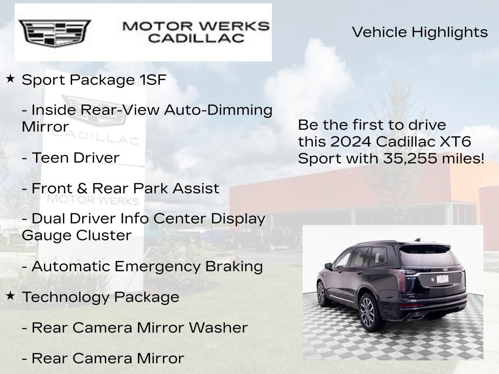 Certified 2024 Cadillac XT6 Sport w/ Technology Package AWD/4WD image 7