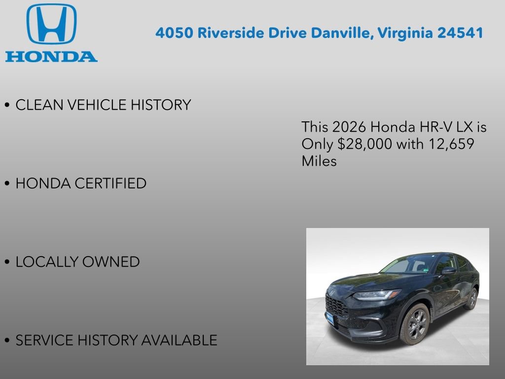 Certified 2026 Honda HR-V LX image 7