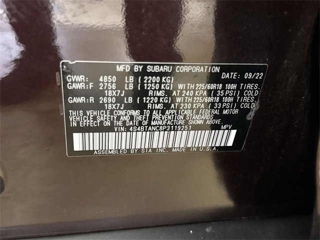 Used 2023 Subaru Outback Limited image 31