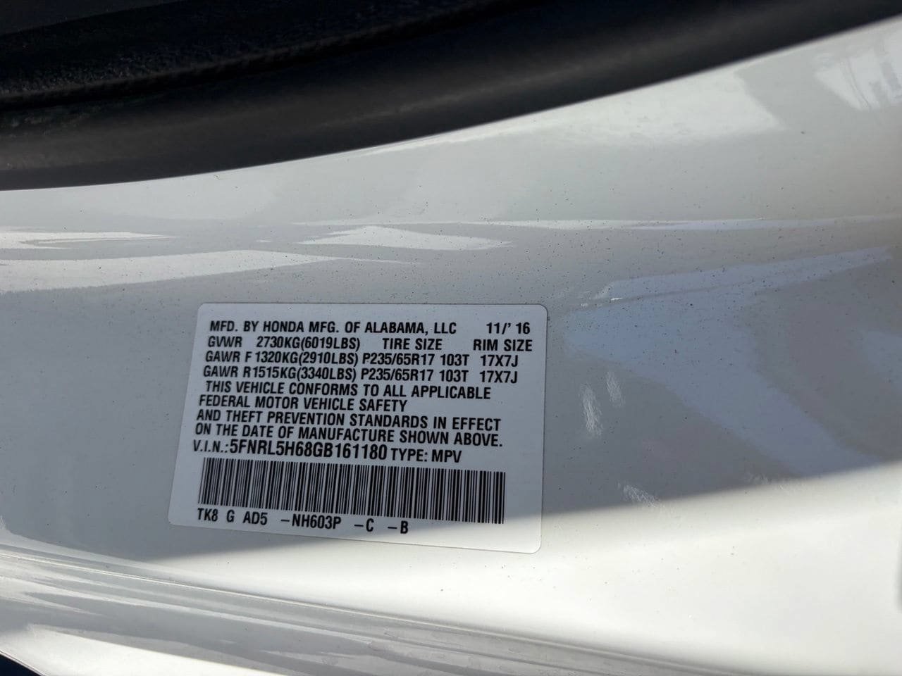 Used 2016 Honda Odyssey EX-L image 15