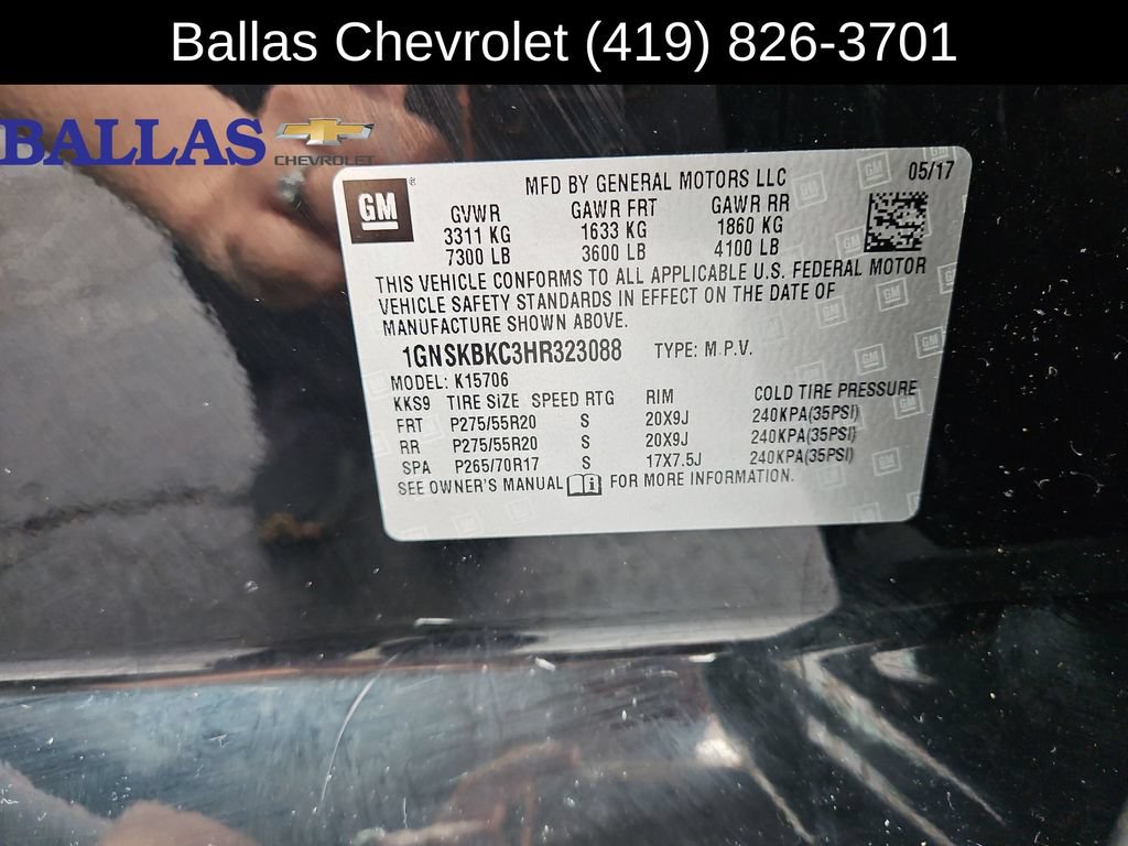 Certified 2017 Chevrolet Tahoe LT AWD/4WD image 35