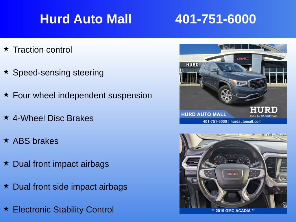 Used 2019 GMC Acadia SLE image 12