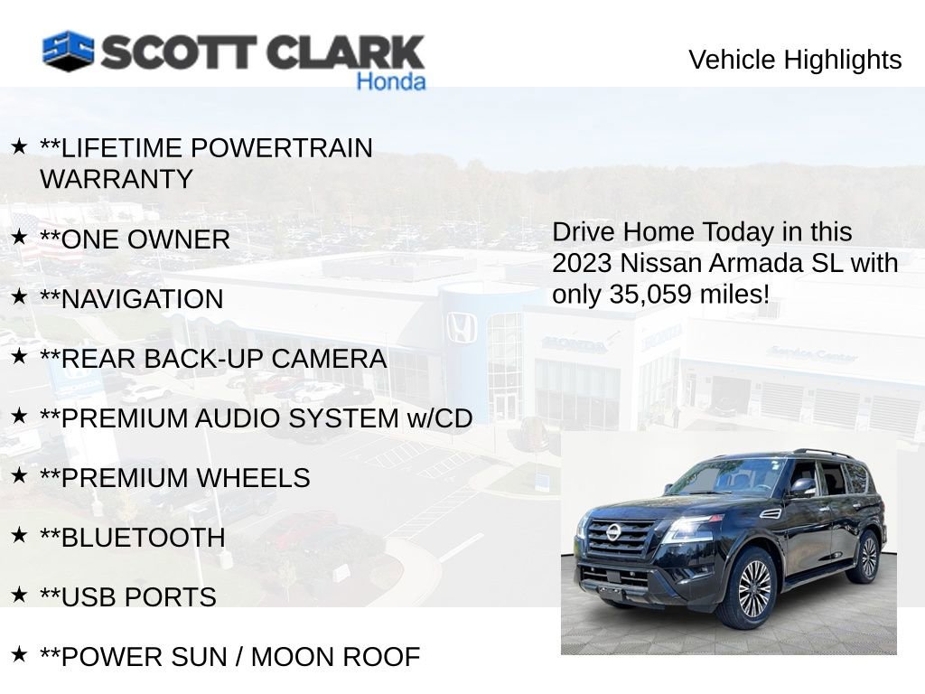 Used 2023 Nissan Armada SL w/ Midnight Edition Package image 12