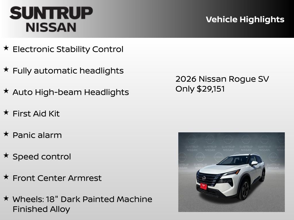 New 2026 Nissan Rogue SV image 30