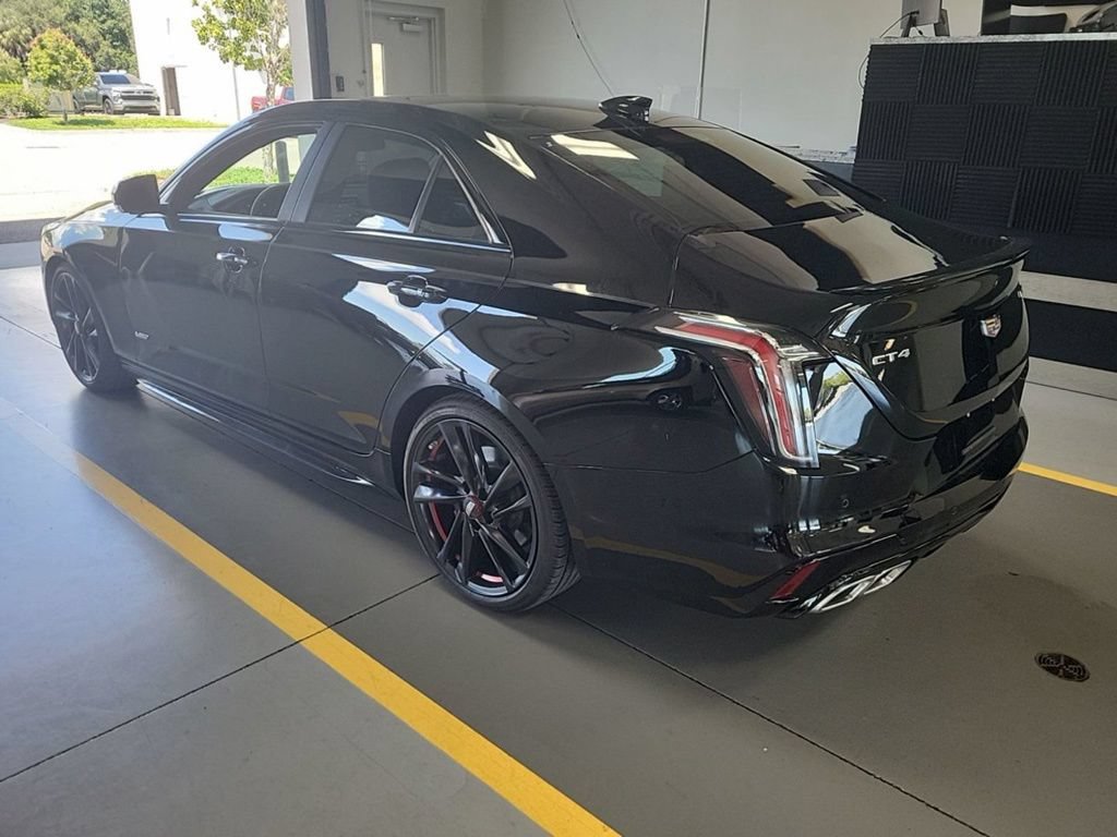 Used 2025 Cadillac CT4 V w/ LPO, Red Accent Package RWD image 2