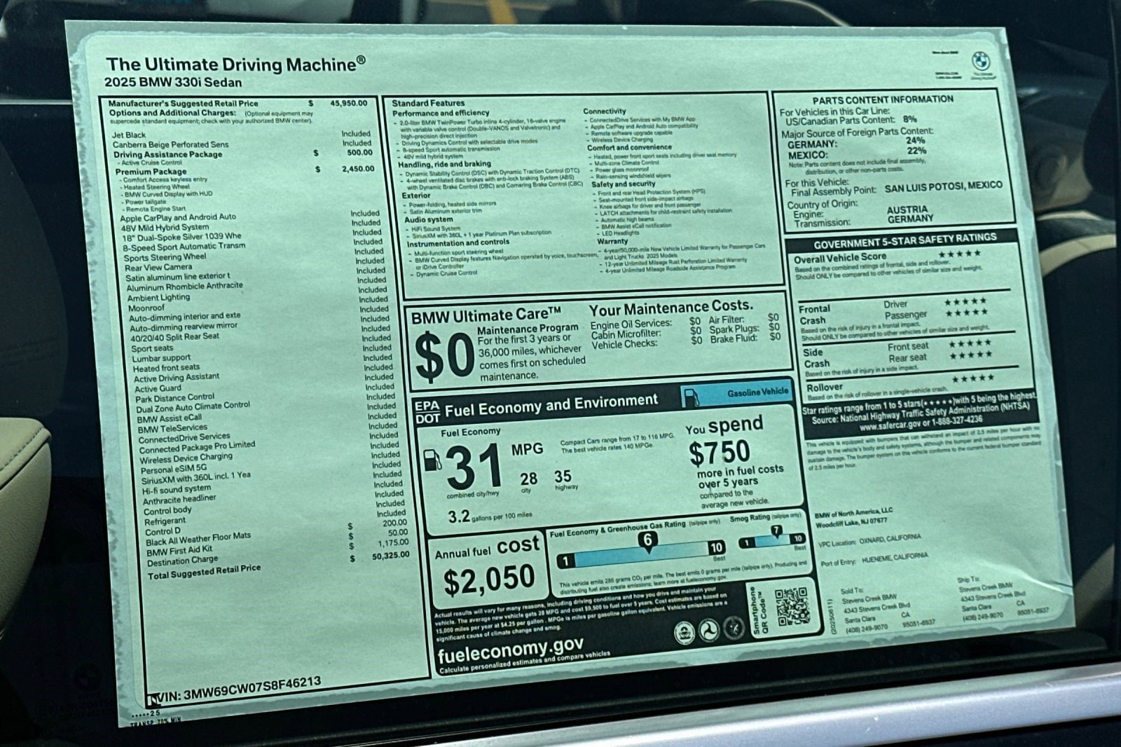 Used 2025 BMW 330i Sedan w/ Premium Package RWD image 27