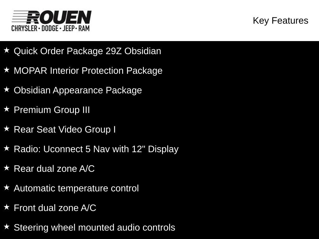 Used 2026 Jeep Grand Wagoneer L Summit w/ Rear Seat Video Group I AWD/4WD image 3