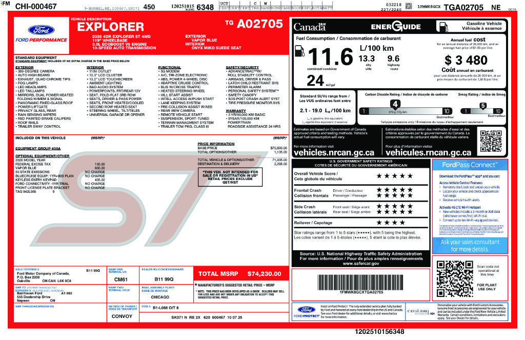 Used 2026 Ford Explorer ST AWD/4WD image 34
