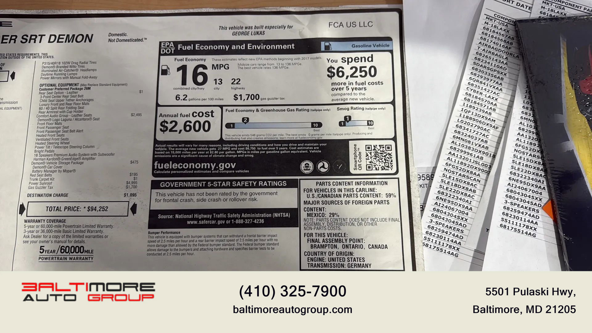 Used 2018 Dodge Challenger SRT Demon image 38