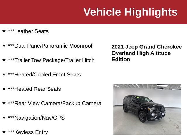 Used 2021 Jeep Grand Cherokee High Altitude AWD/4WD image 10
