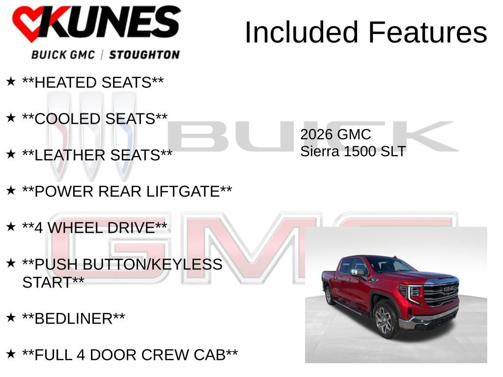 New 2026 GMC Sierra 1500 SLT w/ SLT Premium Plus Package image 3