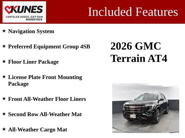 Used 2026 GMC Terrain AT4 w/ LPO, Floor Liner Package AWD/4WD image 3