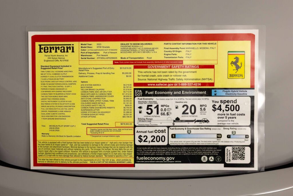 Certified 2023 Ferrari SF90 Stradale image 57