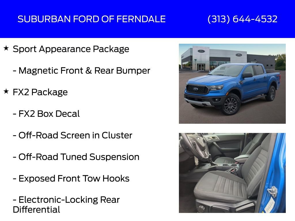 Used 2021 Ford Ranger XLT w/ Equipment Group 301A Mid image 13