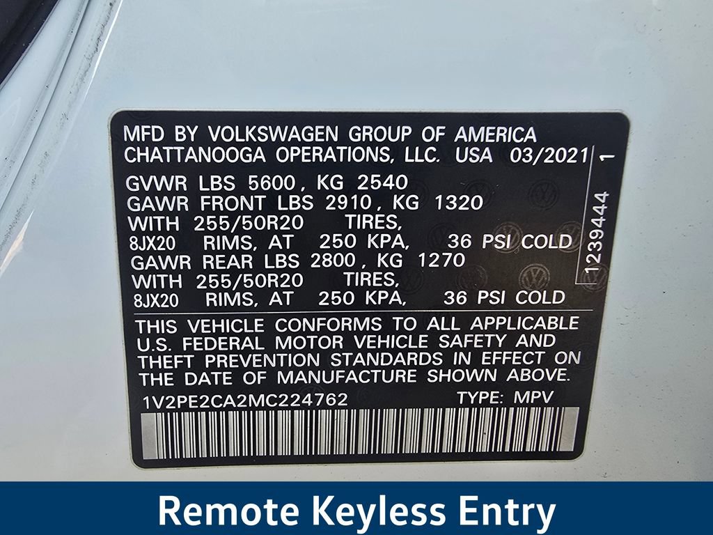 Used 2021 Volkswagen Atlas Cross Sport SE FWD image 10