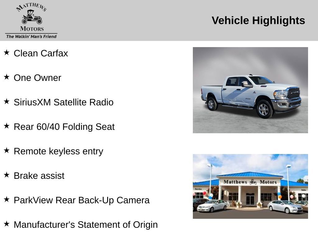 Used 2023 RAM 2500 Big Horn w/ Level 1 Equipment Group image 14