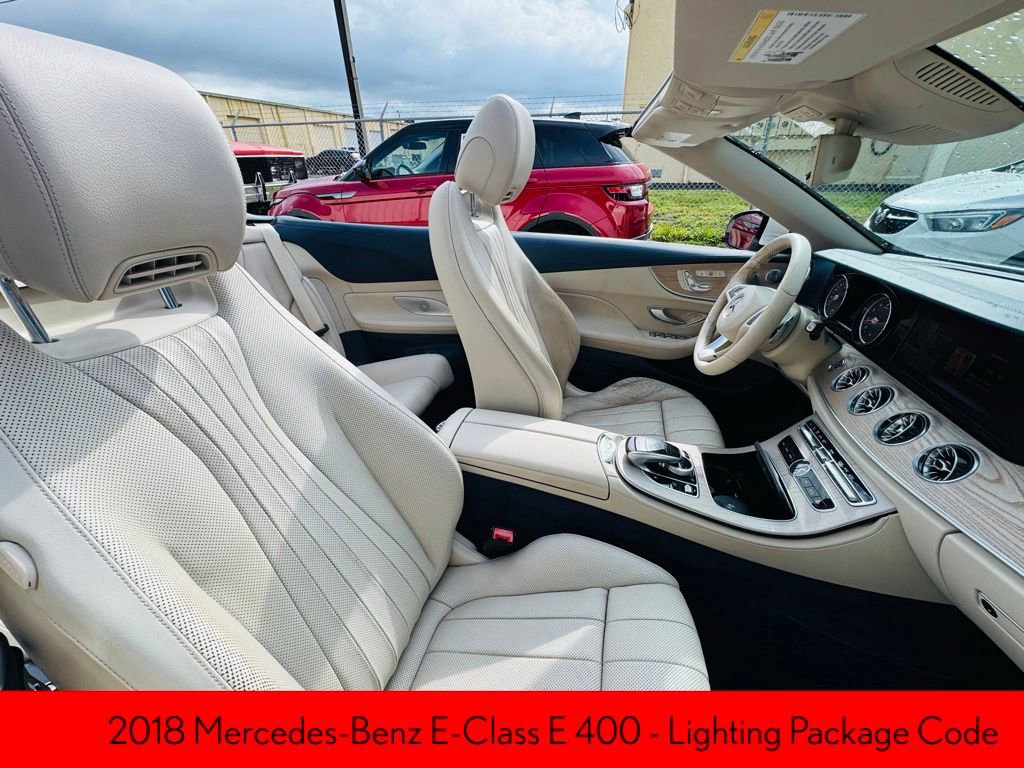 Used 2018 Mercedes-Benz E 400 4MATIC Cabriolet w/ Premium 2 Package (Q02) image 11