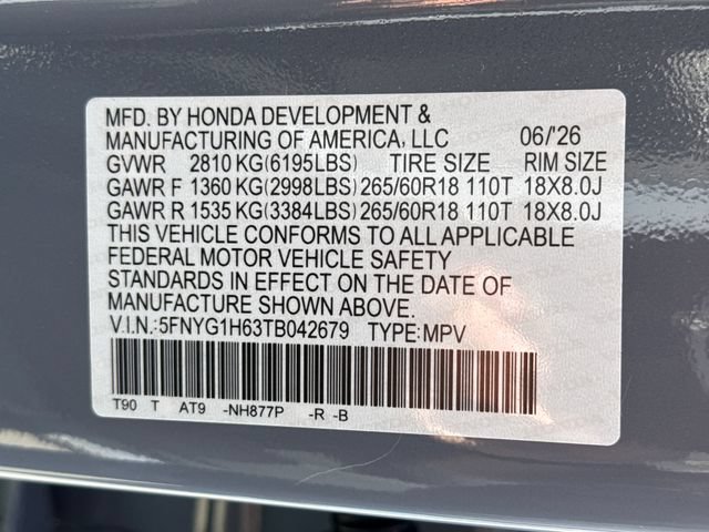 New 2026 Honda Pilot TrailSport image 21