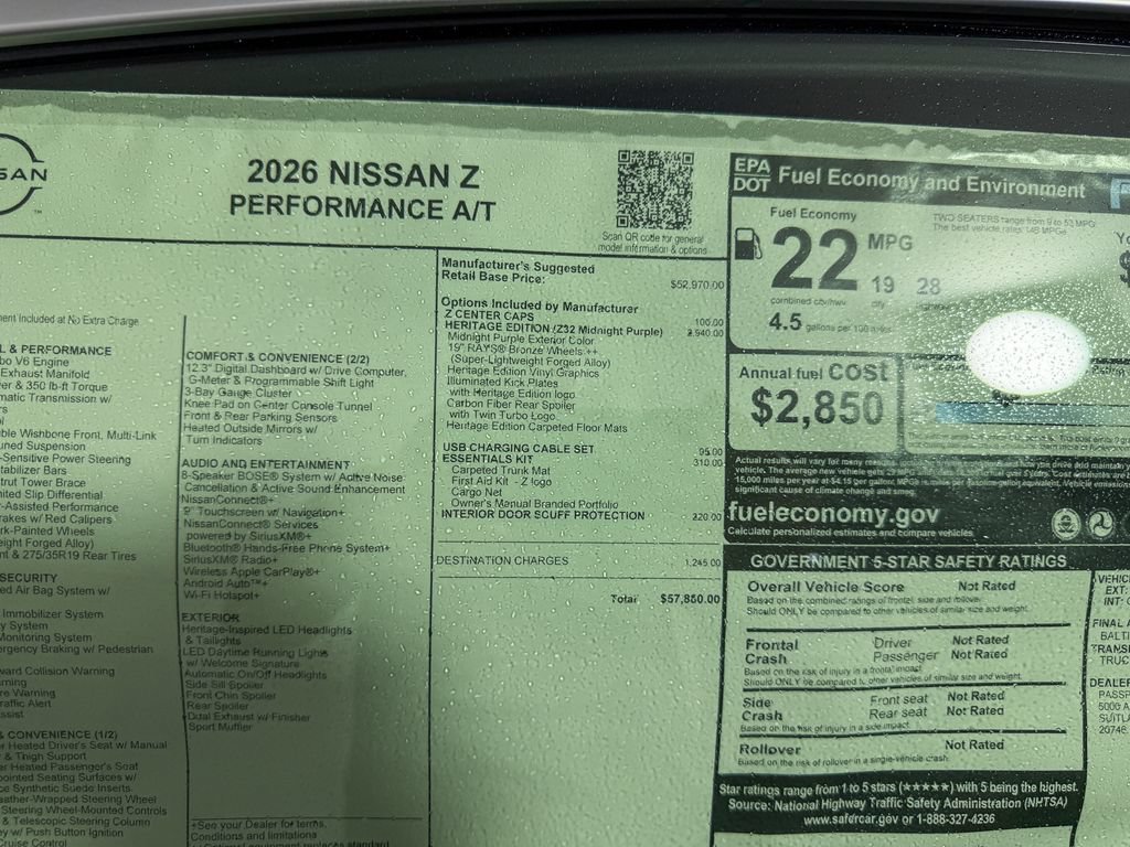 New 2026 Nissan Z Performance RWD image 49