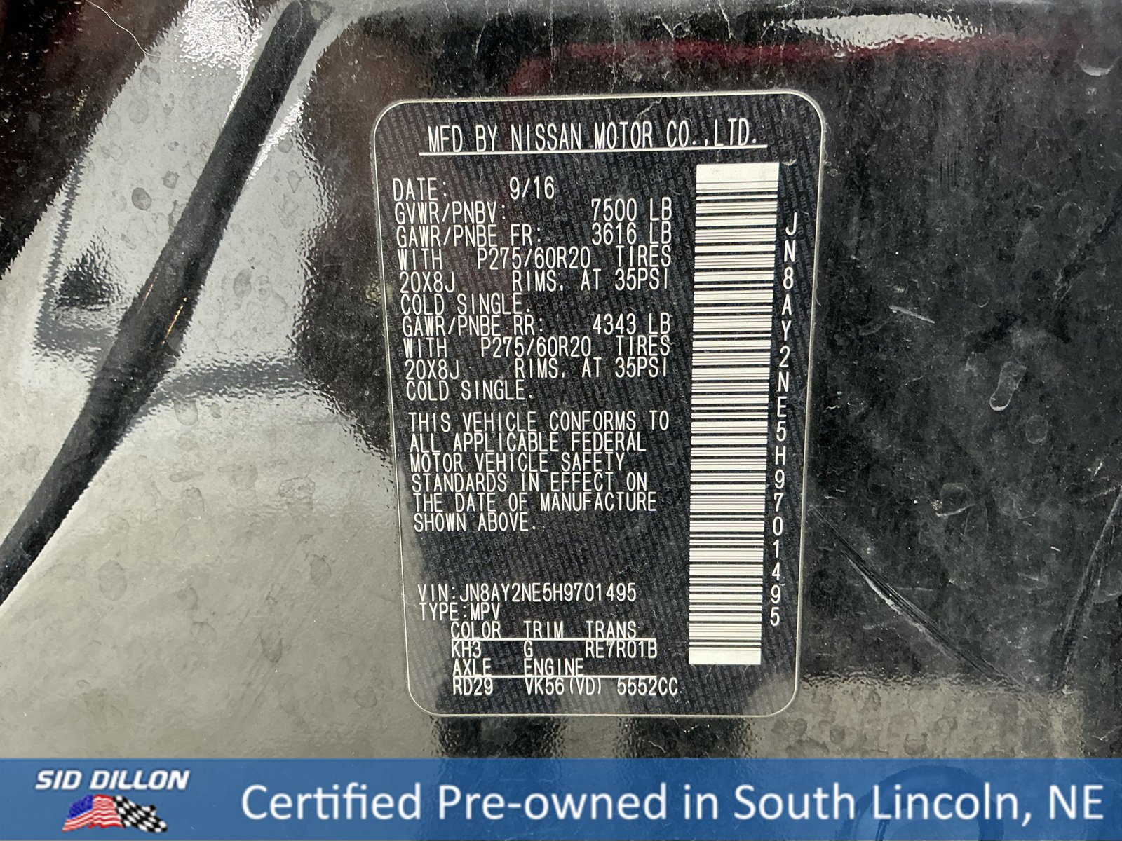 Used 2017 Nissan Armada Platinum w/ Captain Seat Package image 15