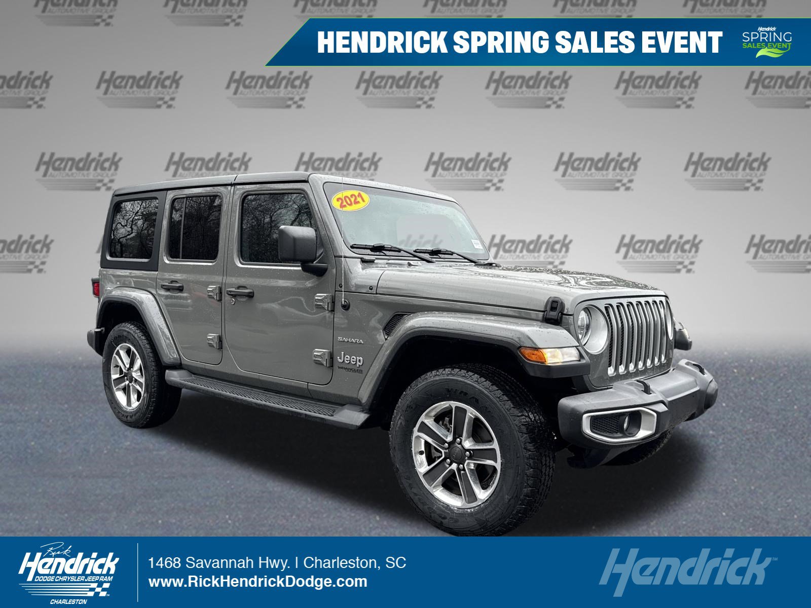 Used 2021 Jeep Wrangler Unlimited Sahara AWD/4WD image 1