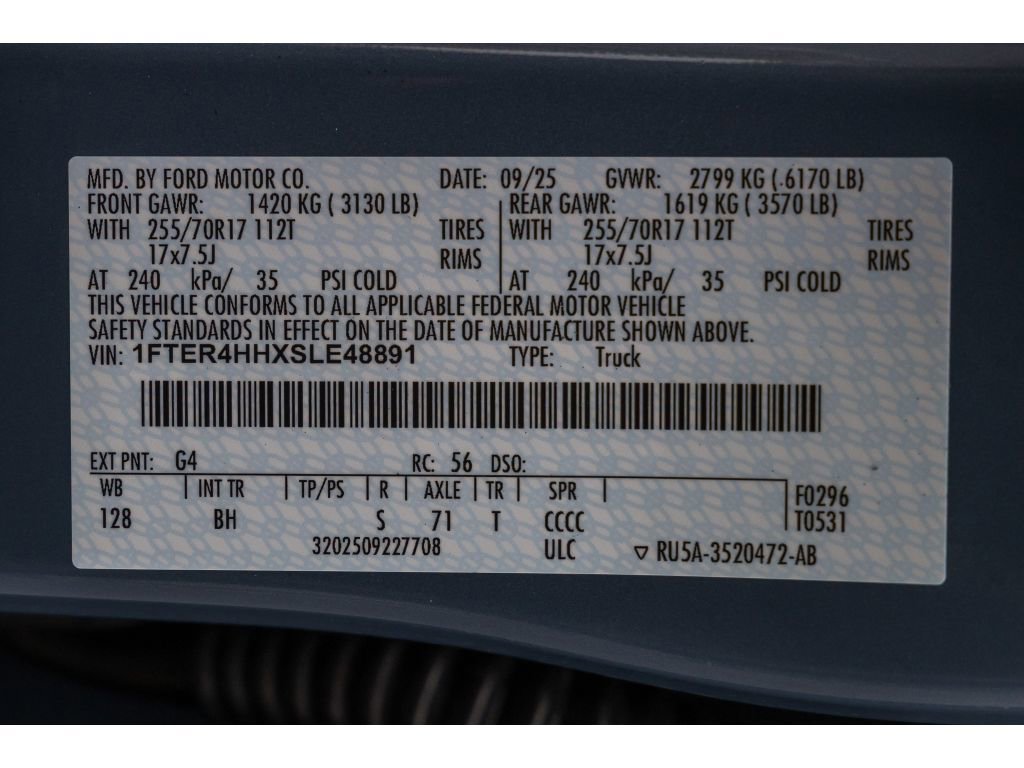 New 2025 Ford Ranger XLT w/ Equipment Group 301A High image 32