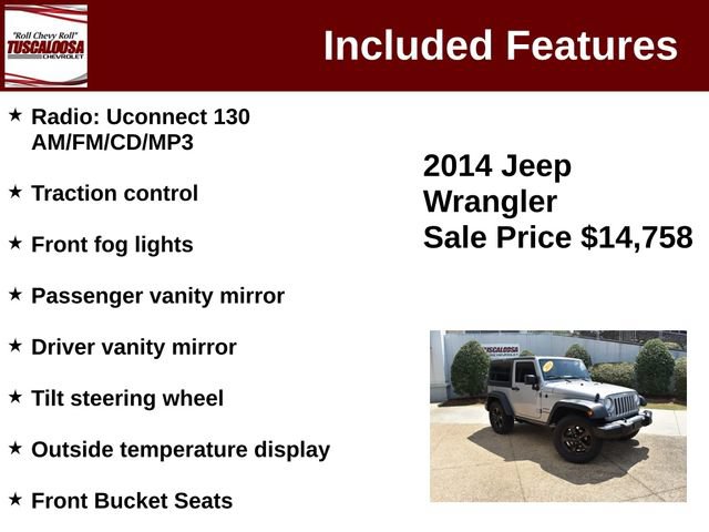 Used 2014 Jeep Wrangler Sport w/ Quick Order Package 24S AWD/4WD image 6