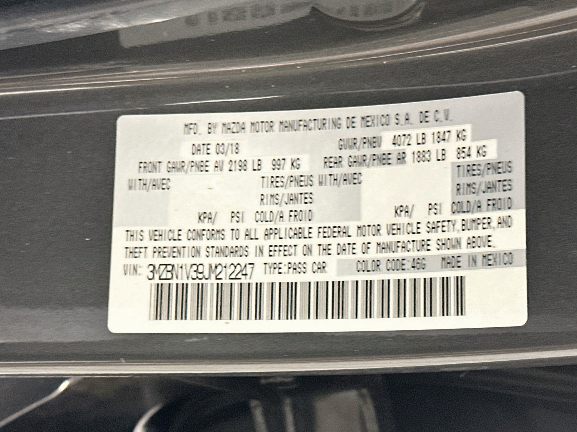 Used 2018 MAZDA MAZDA3 Touring FWD image 12