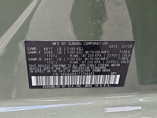 New 2026 Subaru Crosstrek 2.0i Premium AWD/4WD image 22