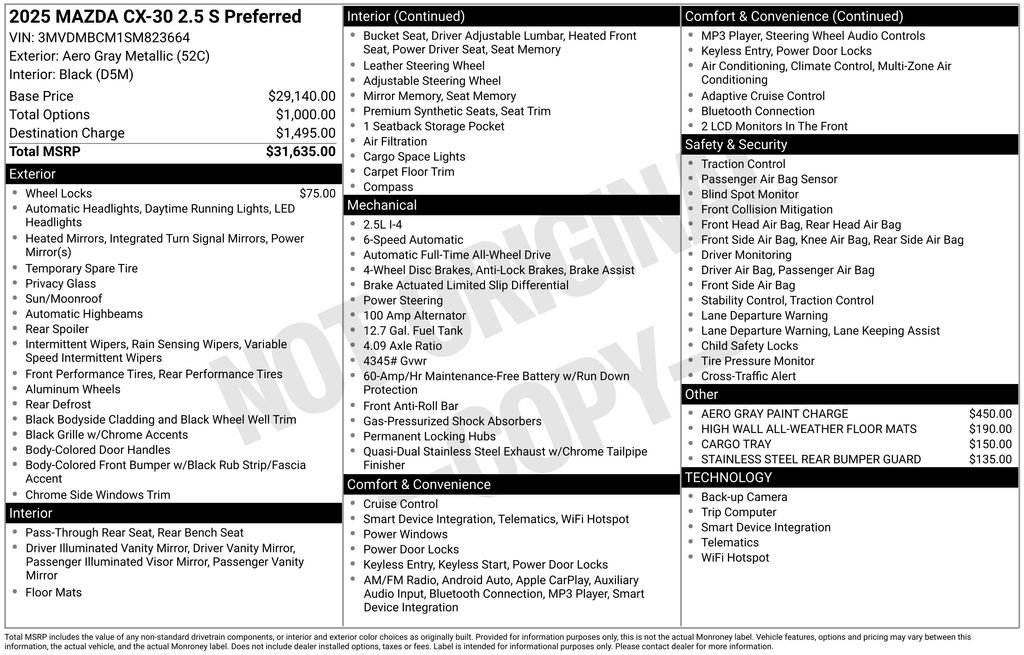 Certified 2025 MAZDA CX-30 AWD 2.5 S w/ Preferred Package image 40
