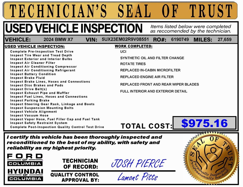 Used 2024 BMW X7 xDrive40i image 2