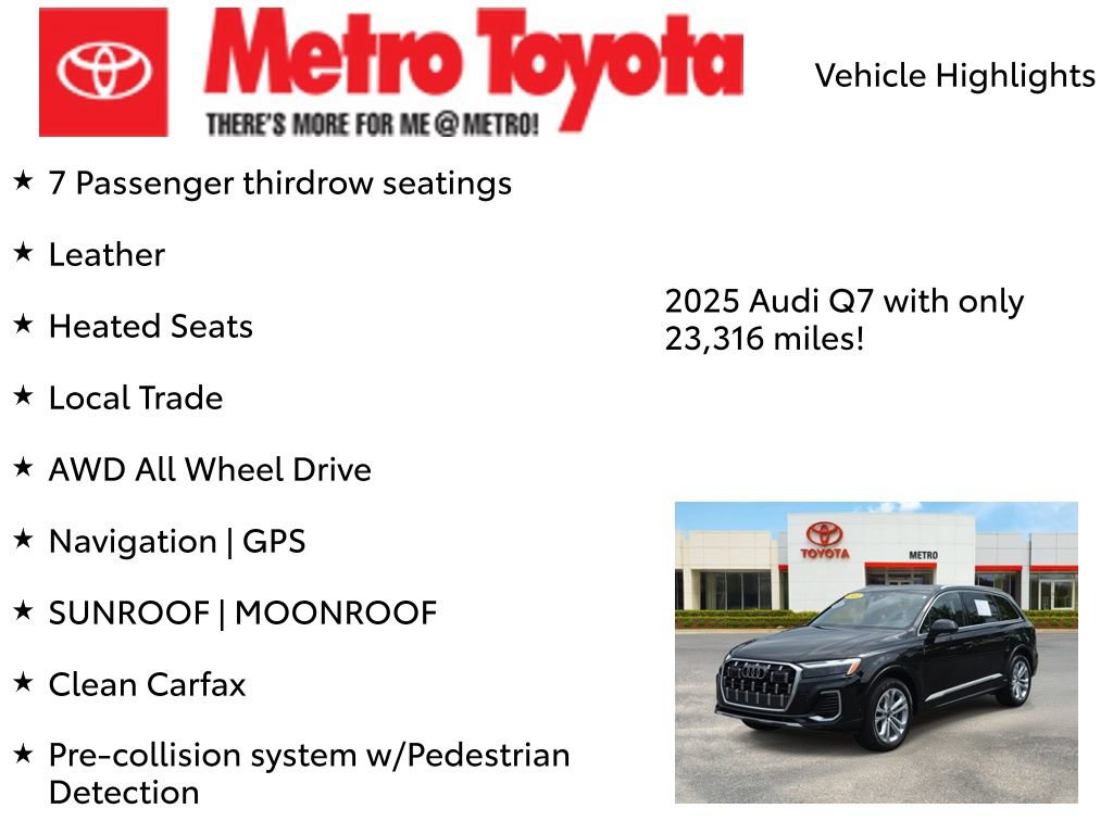 Used 2025 Audi Q7 2.0T Premium w/ Convenience Package AWD/4WD image 8