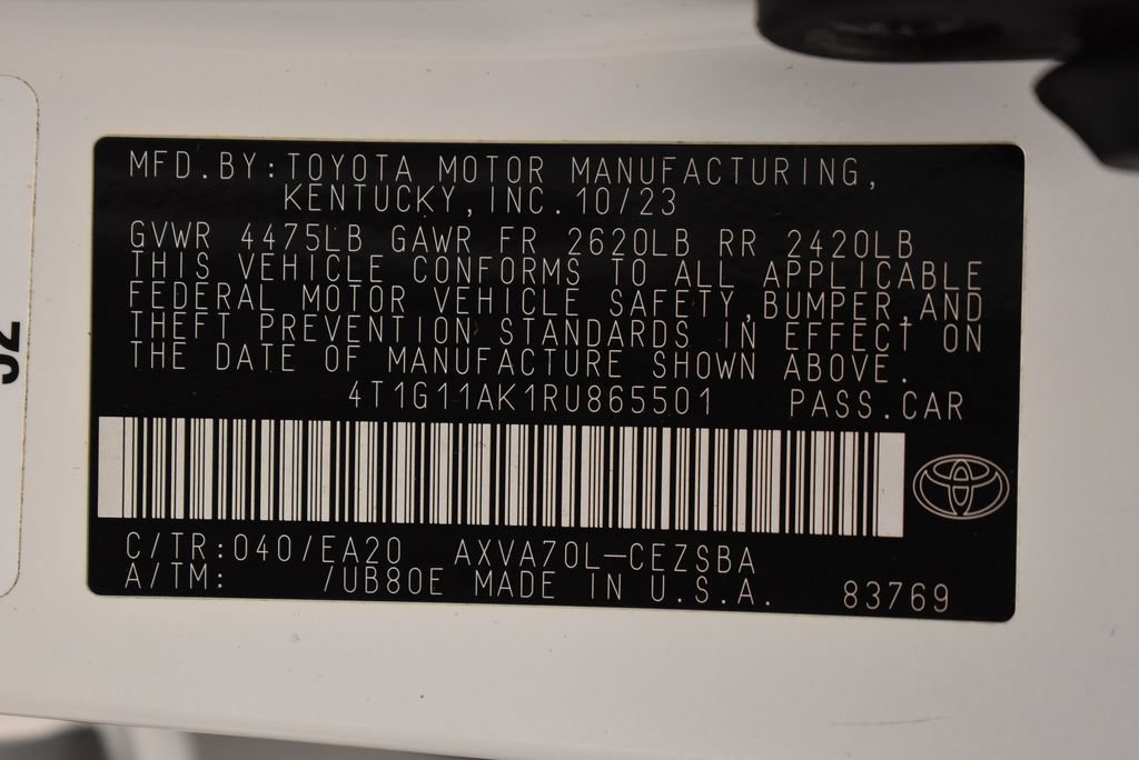 Certified 2024 Toyota Camry SE FWD image 38