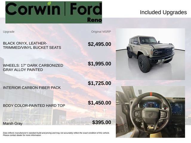Used 2025 Ford Bronco Raptor w/ Interior Carbon Fiber Pack AWD/4WD image 3