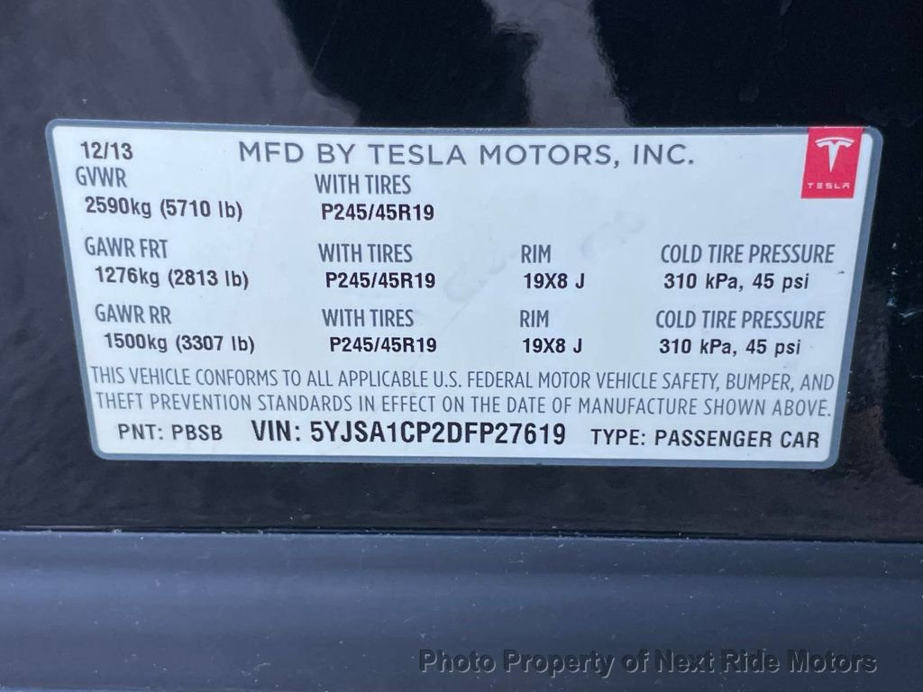 Used 2013 Tesla Model S Performance RWD image 24