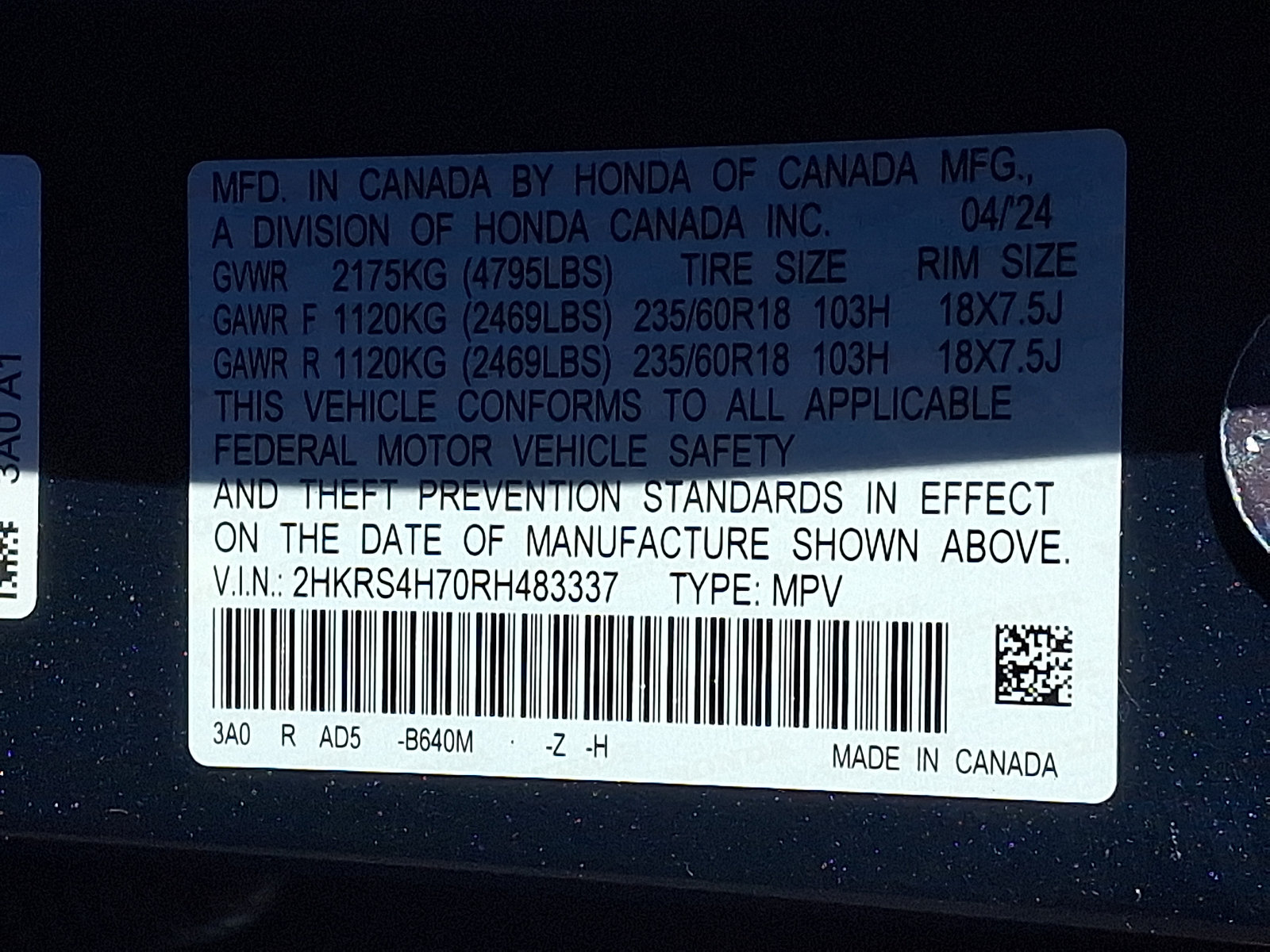 Certified 2024 Honda CR-V EX-L image 30