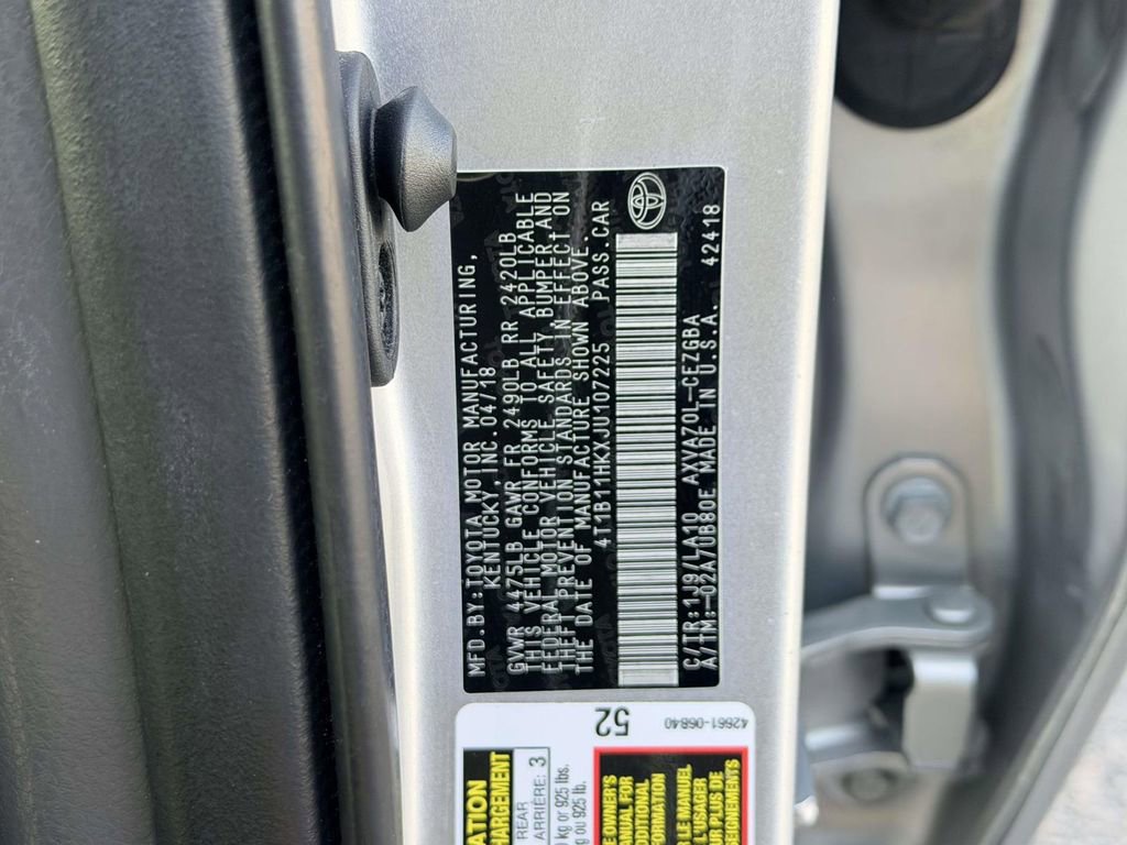 Certified 2018 Toyota Camry XLE image 26